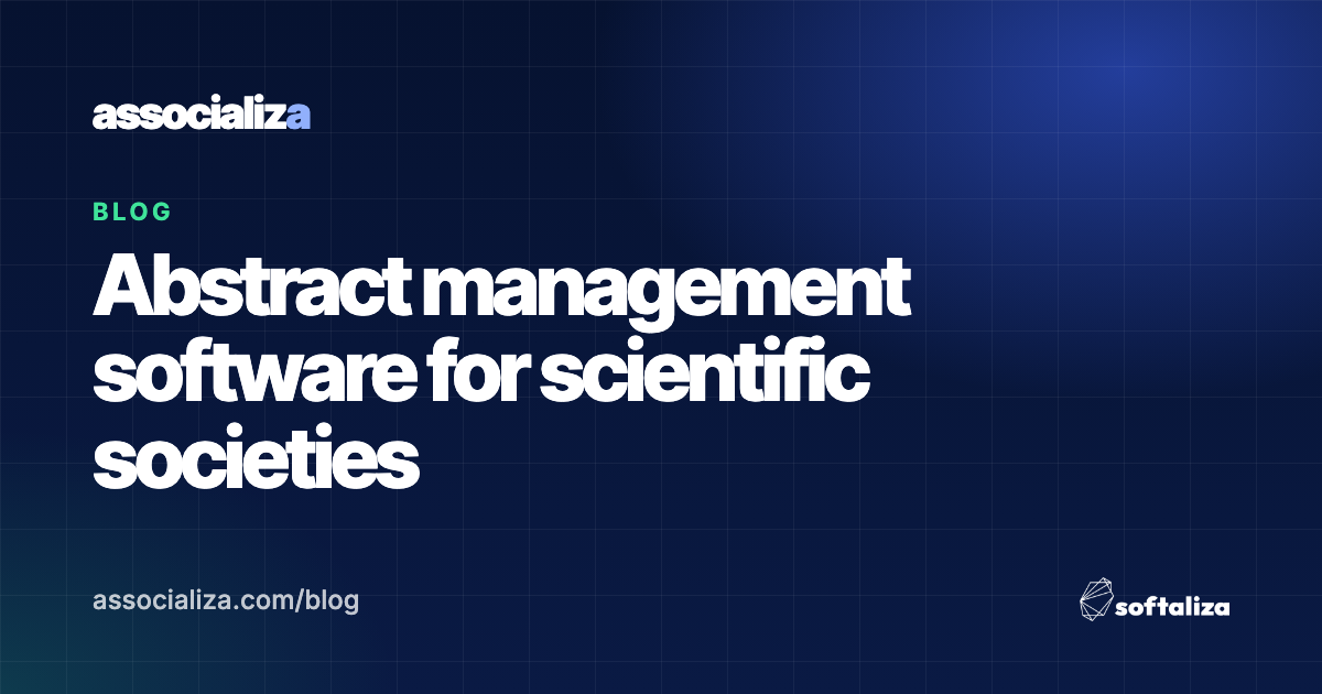 Abstract management software for scientific societies